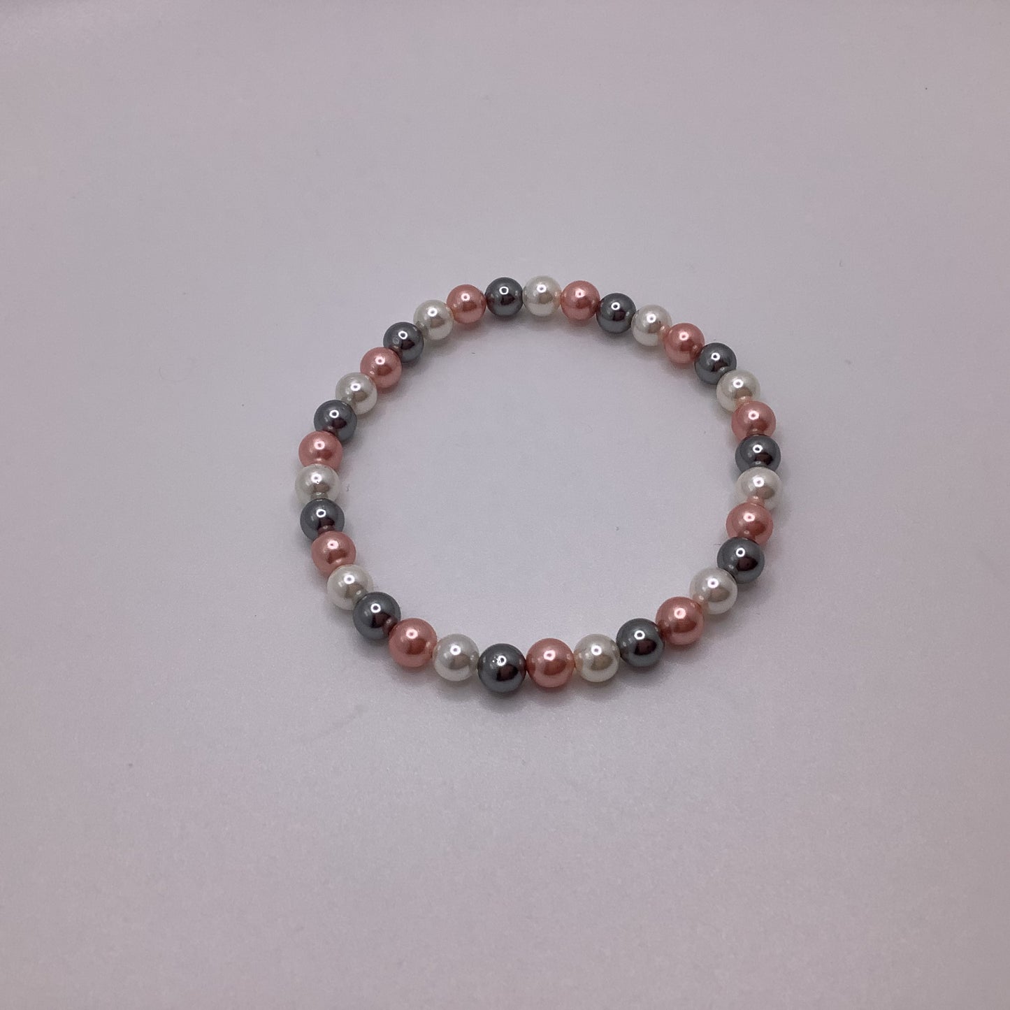 Pink, Gray, & White Shell Pearls